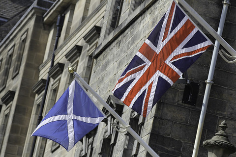 Saltire Union Jack Scottish independence