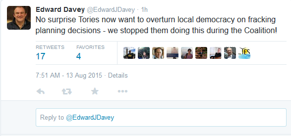 Ed Davey tweet
