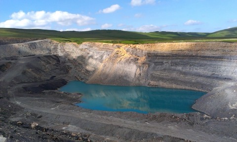 Glenmuckloch open cast coal mine