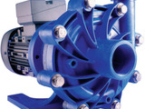 Centrifugal pumps in PVDF are used to handle nearboiling- point solvents with a very low suction hea