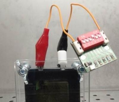 A lab-scale microbial fuel cell