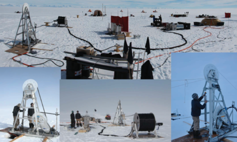 BAS ice shelf drilling team