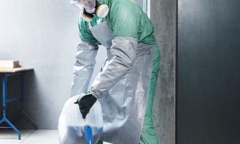 DuPont Tychem coveralls