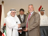 Honeywell KNPC refinery signing James King Khaled Al-Awadhi