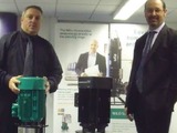 Valvestock application engineer for pumps Andy Walsh (left) and Valvestock trading manager Marcus Sa