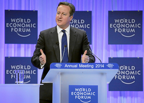 David Cameron World Economic Forum Davos 2014