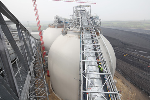 Drax biomass storage domes