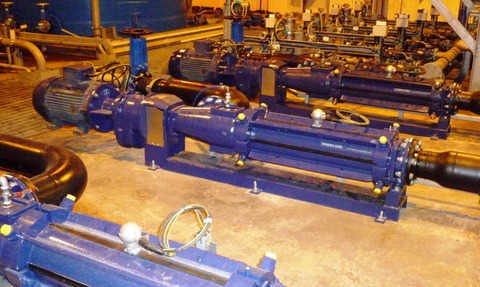 SCT pumps on centrifuge feed