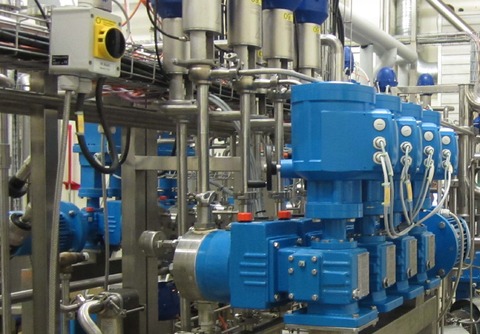 Lewa Ecoflow process diaphragm pumps at the Arla site