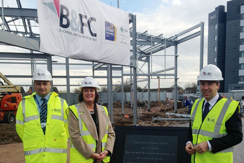 Energy minister Matthew Hancock (right) opens the National College for Onshore Oil and Gas in Blackp